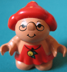 LEGO Duplo Figure Little Forest Friends Female Red Dress with Yellow Berry Pattern (Melba Strawb (31231pb02) Duplo Minifigure