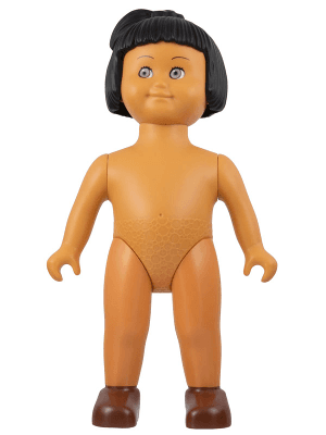 Duplo Figure Doll, Marie Large, Reddish Brown Shoes, without Clothes (6078083)