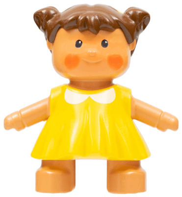 LEGO Duplo Figure Doll Lisa's Baby Yellow Dress (4142614 / 6052350) (31312pb02) Duplo Minifigure