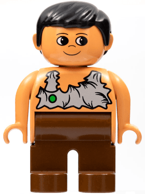 LEGO Duplo Figure Male Nougat Top (Caveman) (4555pb035) Duplo Minifigure