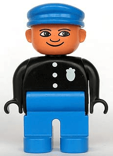 LEGO Duplo Figure Police Officer (4555pb061) Duplo Minifigure