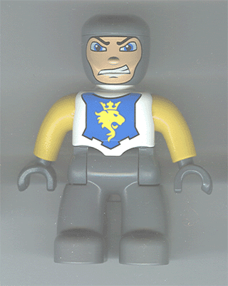 LEGO Duplo Figure Lego Ville Male Castle White Chest (47394pb005) Duplo Minifigure
