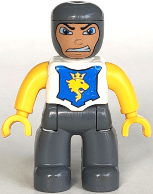 LEGO Duplo Figure Lego Ville Male Castle White Chest (47394pb017) Duplo Minifigure