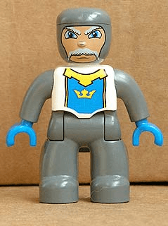 LEGO Duplo Figure Lego Ville Male Castle White Chest (47394pb083) Duplo Minifigure