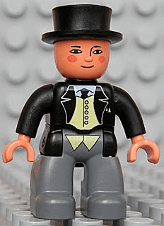 LEGO Duplo Figure Lego Ville Male Thomas & Friends Sir Topham Hatt (47394pb096) Duplo Minifigure