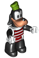 LEGO Duplo Figure Lego Ville Goofy Red and White Striped Shirt (47394pb218) Duplo Minifigure