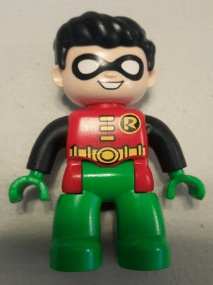 LEGO Duplo Figure Lego Ville Robin (47394pb225) Duplo Minifigure