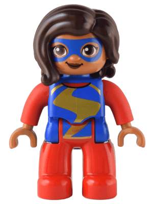 LEGO Duplo Figure Lego Ville Ms. Marvel (Kamala Khan) (47394pb339) Duplo Minifigure