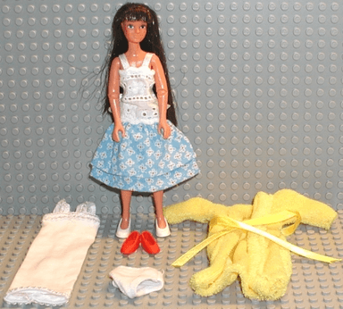 Scala Doll (Andrea with Clothes, Dress Blue)