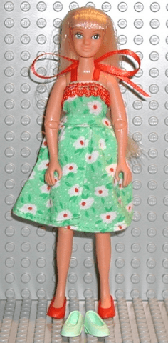 Scala Doll (Emma with Clothes, Dress Green)