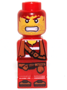 LEGO Microfigure Pirate Plank Pirate Red (85863pb021) City Minifigure