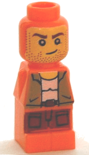LEGO Microfigure Ramses Return Adventurer Orange (85863pb048) City Minifigure