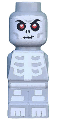 LEGO Microfigure Ninjago Skeleton Light Bluish Gray (85863pb053) City Minifigure