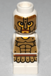 LEGO Microfigure Mini Taurus Gladiator White (85863pb088) City Minifigure