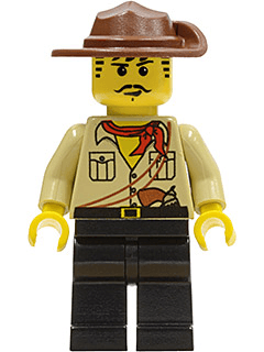 LEGO Johnny Thunder in Desert Outfit with Cleft Chin (Orient Expedition) (adv051) minifigure