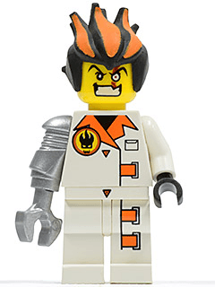 LEGO Dr. Inferno (Metallic Silver Claw) (agt013a) LEGO Minifigure