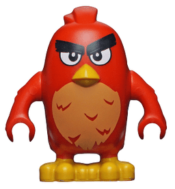 LEGO Red Left Eyebrow Raised (ang008) minifigure