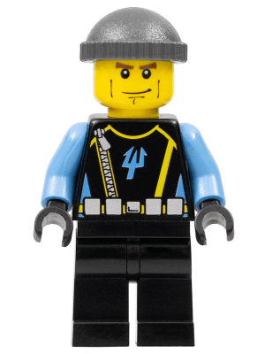 Aquaraider Diver 4 - Dark Bluish Gray Knit Cap