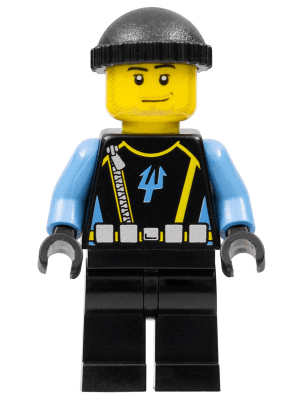 Aquaraider Diver 5 - Black Knit Cap