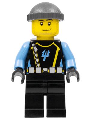 Aquaraider Diver 5 - Dark Bluish Gray Knit Cap