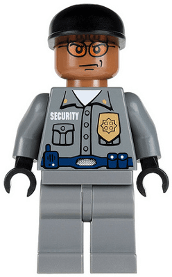 Arkham Asylum Guard - Light Brown Head, Black Cap