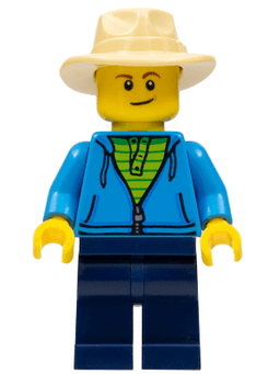 LEGO Fisherman Dark Azure Jacket (bdp039) minifigure