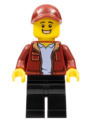 LEGO Male Dark Red Cap (bdp044) Icons Minifigure