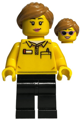 LEGO LEGO Store Employee Female Ponytail (bdp055) Icons Minifigure