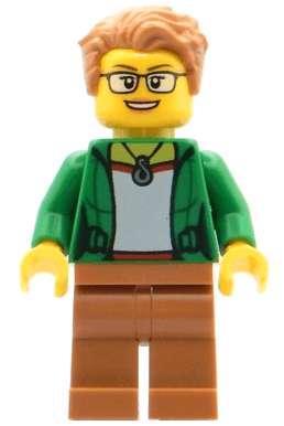 Space Observer - Female, Green Jacket, Medium Nougat Legs