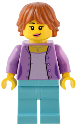 Traveler - Female, Medium Lavender Jacket, Medium Azure Legs, Dark Orange Hair
