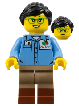 LEGO Train Worker (bdp123) minifigure