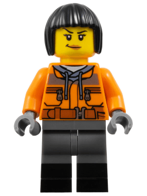 LEGO Train Worker (bdp125) Icons Minifigure