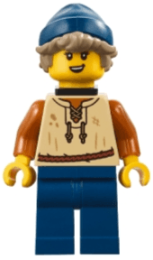 LEGO Medieval Seaside Market Fisher (bdp186) Icons Minifigure