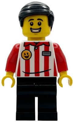 LEGO Popcorn Wagon Vendor (bdp242) Icons Minifigure