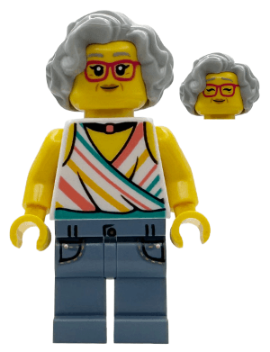 LEGO Popcorn Wagon Customer (bdp244) Icons Minifigure