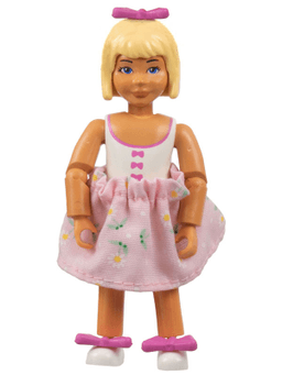 Belville Female - White Swimsuit with Dark Pink Bows Pattern, Light Yellow Hair, Skirt, Dark Pink Bows