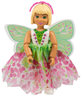 Belville Female, Child Girl (Josephine) - White Top with Flowers and Leaves Pattern, Very Light Orange Hair, White Shoes, Skirt with Wings, Hairband