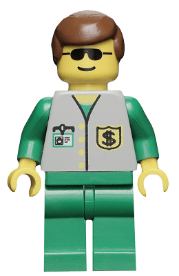 Bank - Green Legs, Brown Male Hair