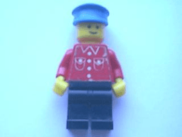 LEGO Shirt with 4 Buttons (sticker) (but033) minifigure