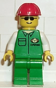 Cargo - Green Shirt, Green Legs, Red Construction Helmet