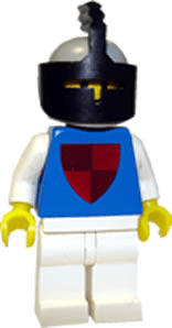 Classic - Knight, Shield Red/Blue, Light Gray Helmet and Black Visor