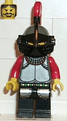 Knights Kingdom I - Knight 1, Dark Gray Helmet, Black Visor