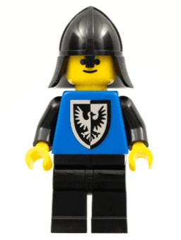 Black Falcon - Black Legs, Black Neck-Protector, Shield Bottom Round (Vintage)