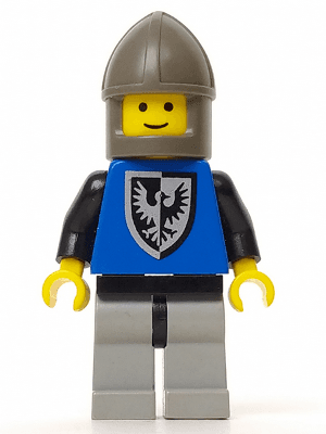 Black Falcon - Light Gray Legs with Black Hips, Dark Gray Chin-Guard