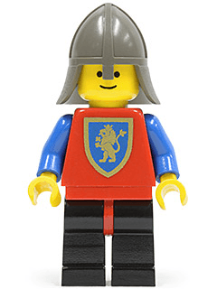 Crusader Lion - Black Legs with Red Hips, Dark Gray Neck-Protector
