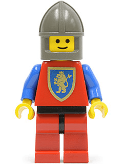 Crusader Lion - Red Legs with Black Hips, Dark Gray Chin-Guard