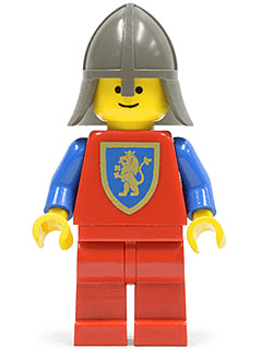 Crusader Lion - Red Legs, Dark Gray Neck-Protector