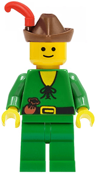 Forestman - Pouch, Brown Hat, Red Feather