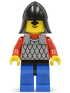 Scale Mail - Red with Red Arms, Blue Legs with Black Hips, Black Neck-Protector