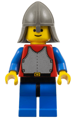 Breastplate - Red with Blue Arms, Blue Legs with Black Hips, Dark Gray Neck-Protector
